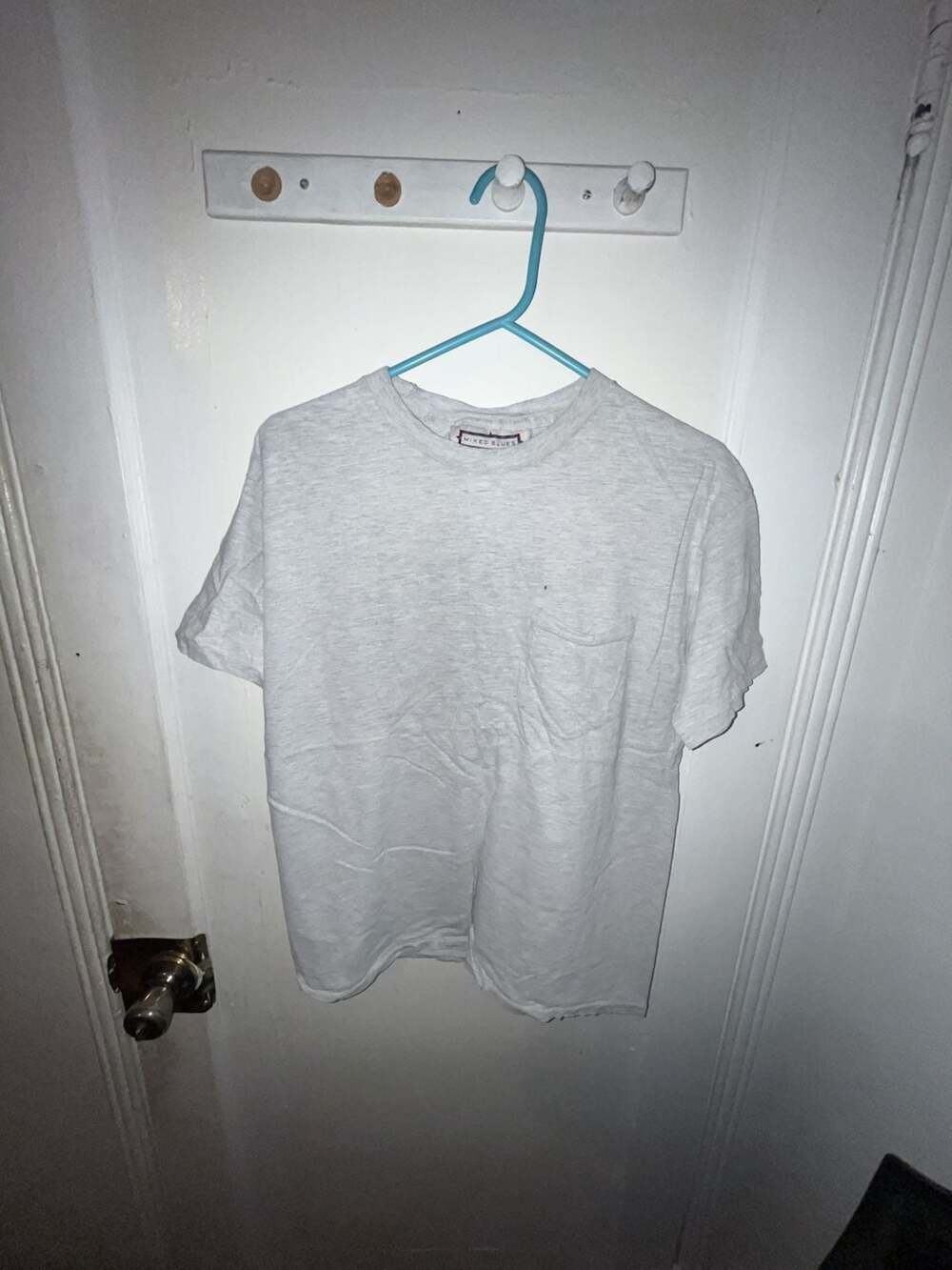 Mixed Blues Pocket T-Shirt Grey Heather